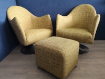 kuipfauteuils met hocker